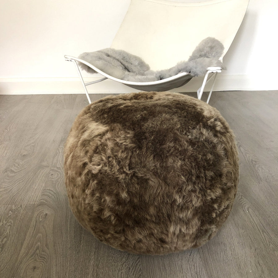 The Boule Icelandic Sheepskin Pouffe