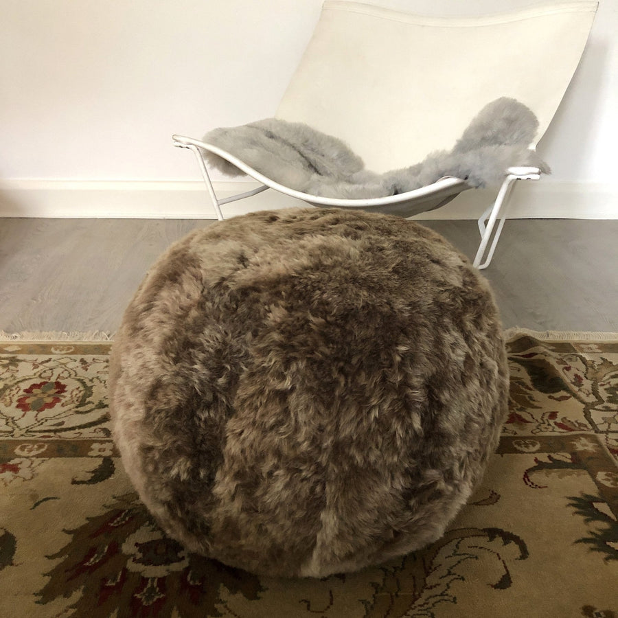 The Boule Icelandic Sheepskin Pouffe