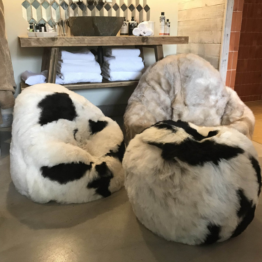The Boule Icelandic Sheepskin Pouffe