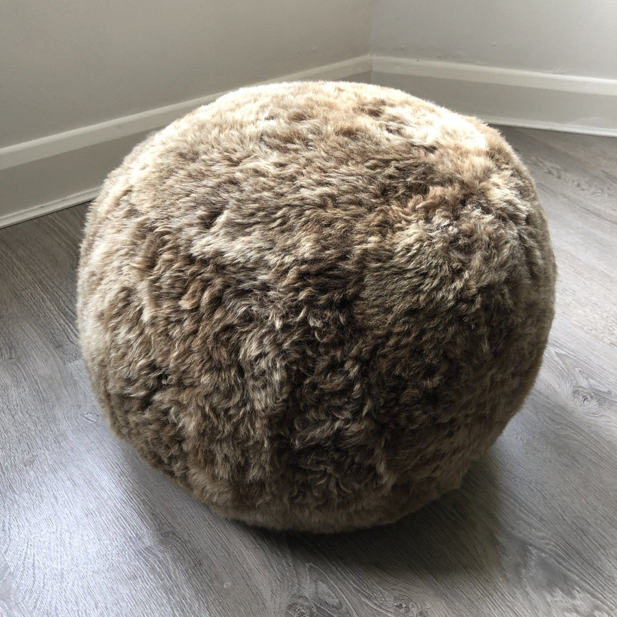 The Boule Icelandic Sheepskin Pouffe