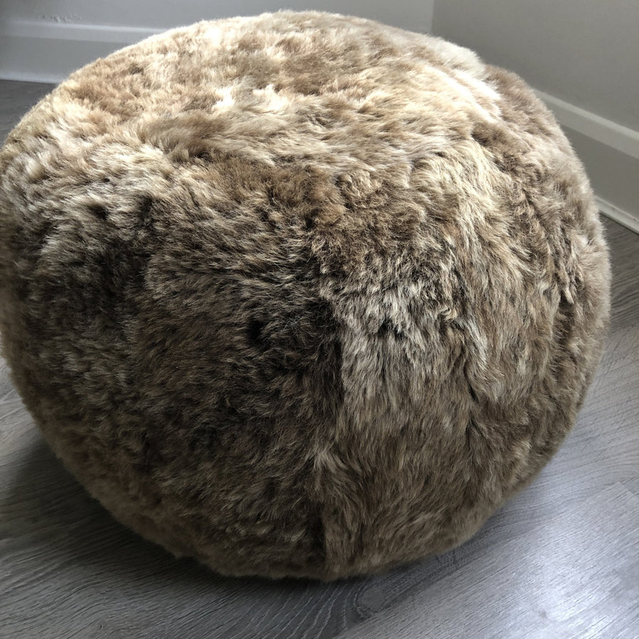 The Boule Icelandic Sheepskin Pouffe