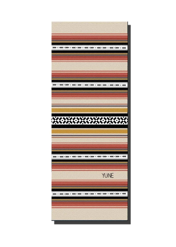 Yoga Mat | 6mm Thick | Striped | Non-Slip | Eco Friendly | Yune Yoga | Dion-0