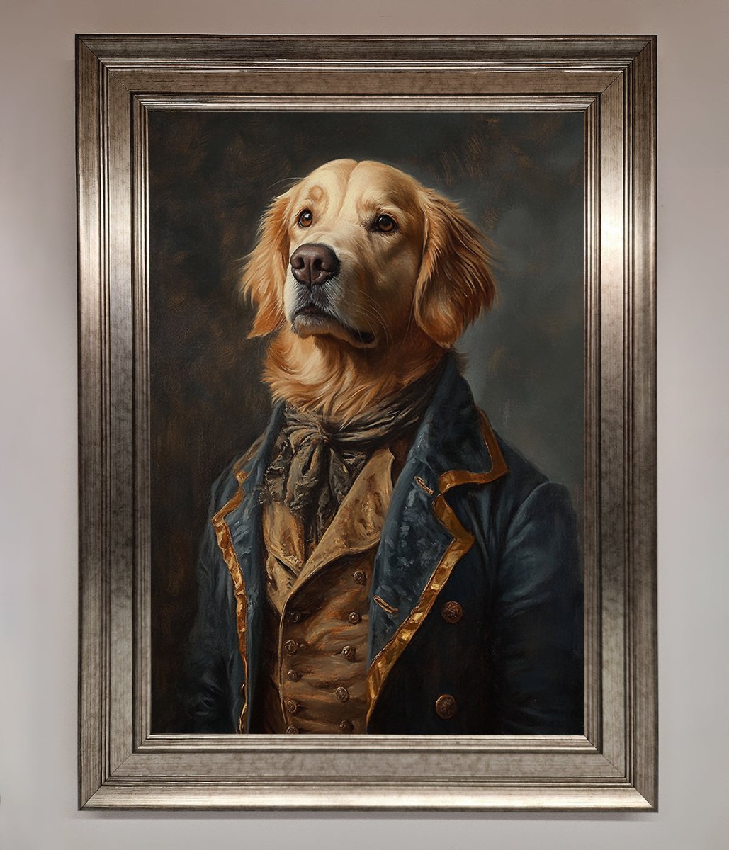The Renaissance Golden Retiever Framed Wall Art