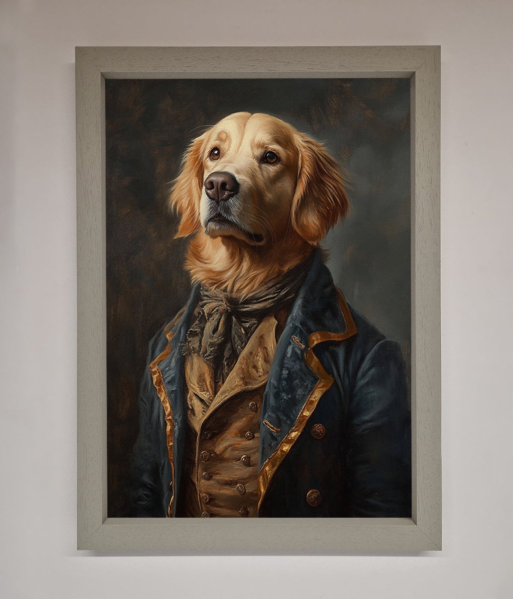 The Renaissance Golden Retiever Framed Wall Art