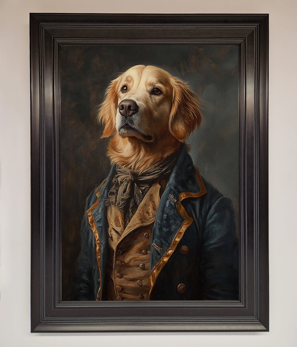 The Renaissance Golden Retiever Framed Wall Art