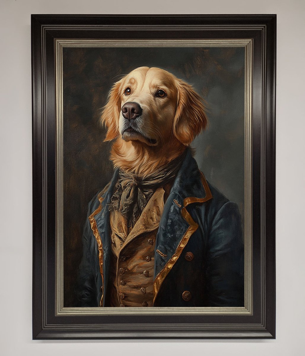 The Renaissance Golden Retiever Framed Wall Art