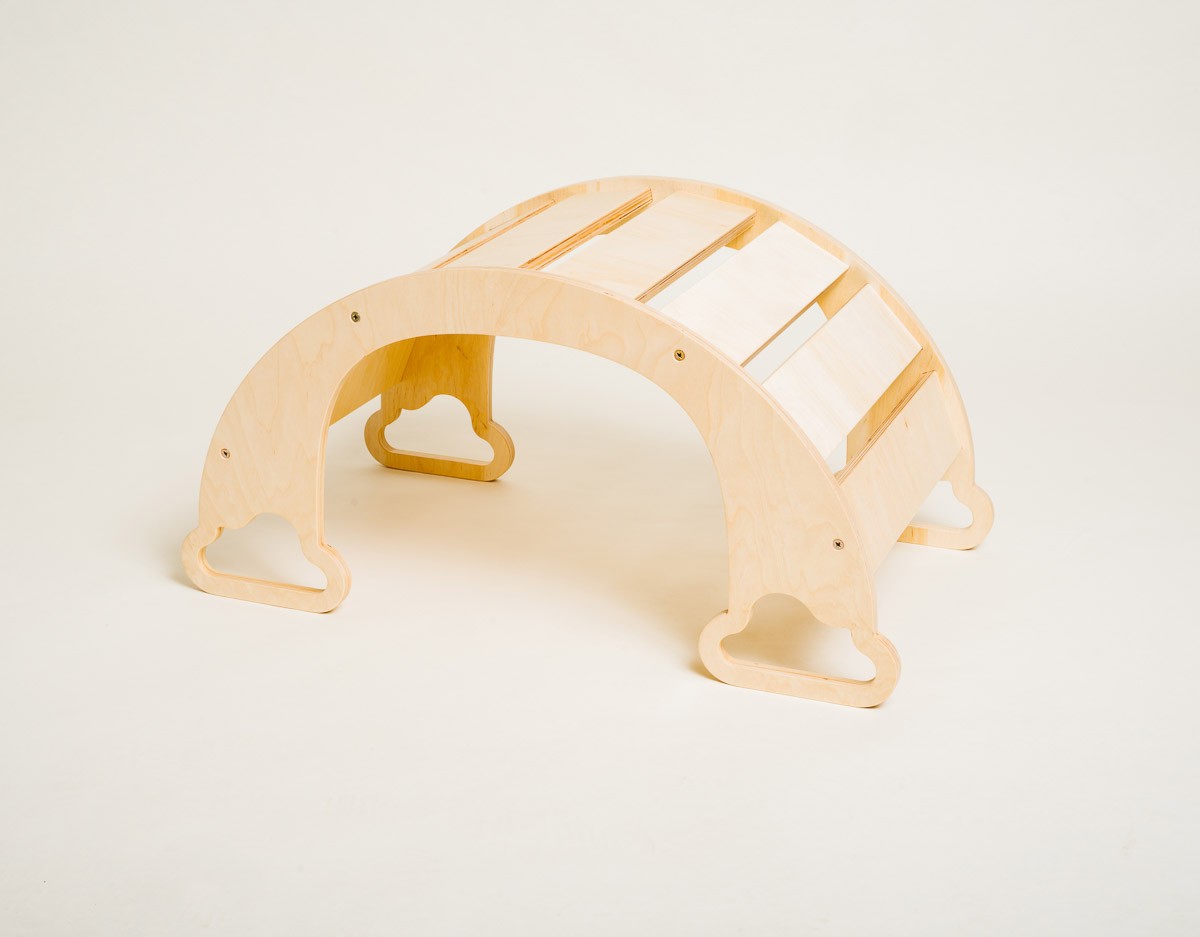 Rainbow Climber and Indoor Swing Set for Kids