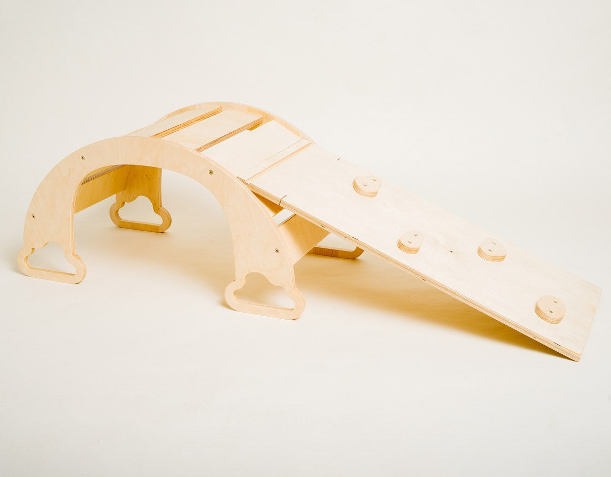 Indoor Rainbow Climbing Ramp for Playtime Fun