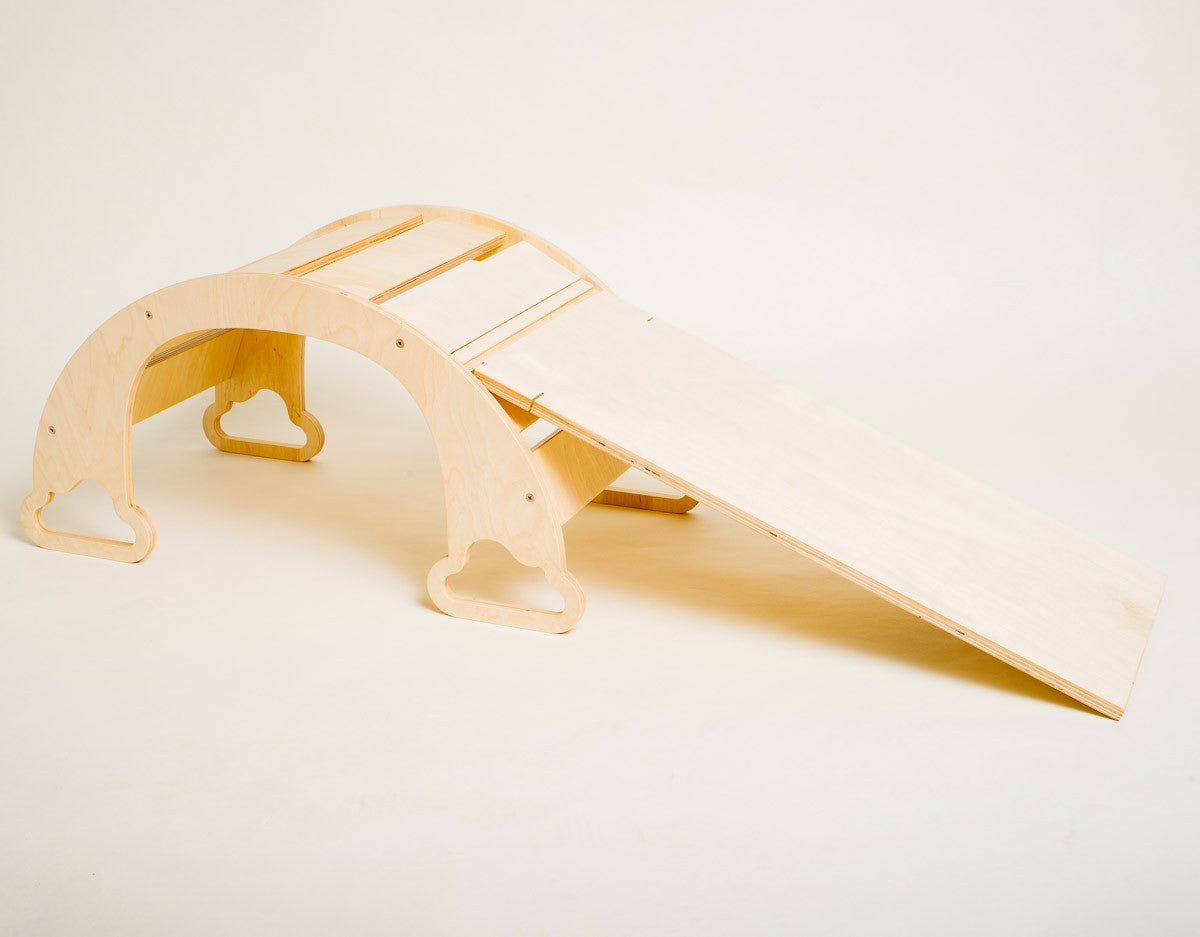 Indoor Rainbow Climbing Ramp for Playtime Fun