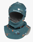 Kids Thermal Merino Balaclava with Tractors