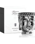 Silver Buddha Candle