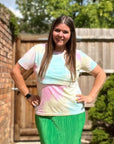 Tie Dye Breastfeeding Top