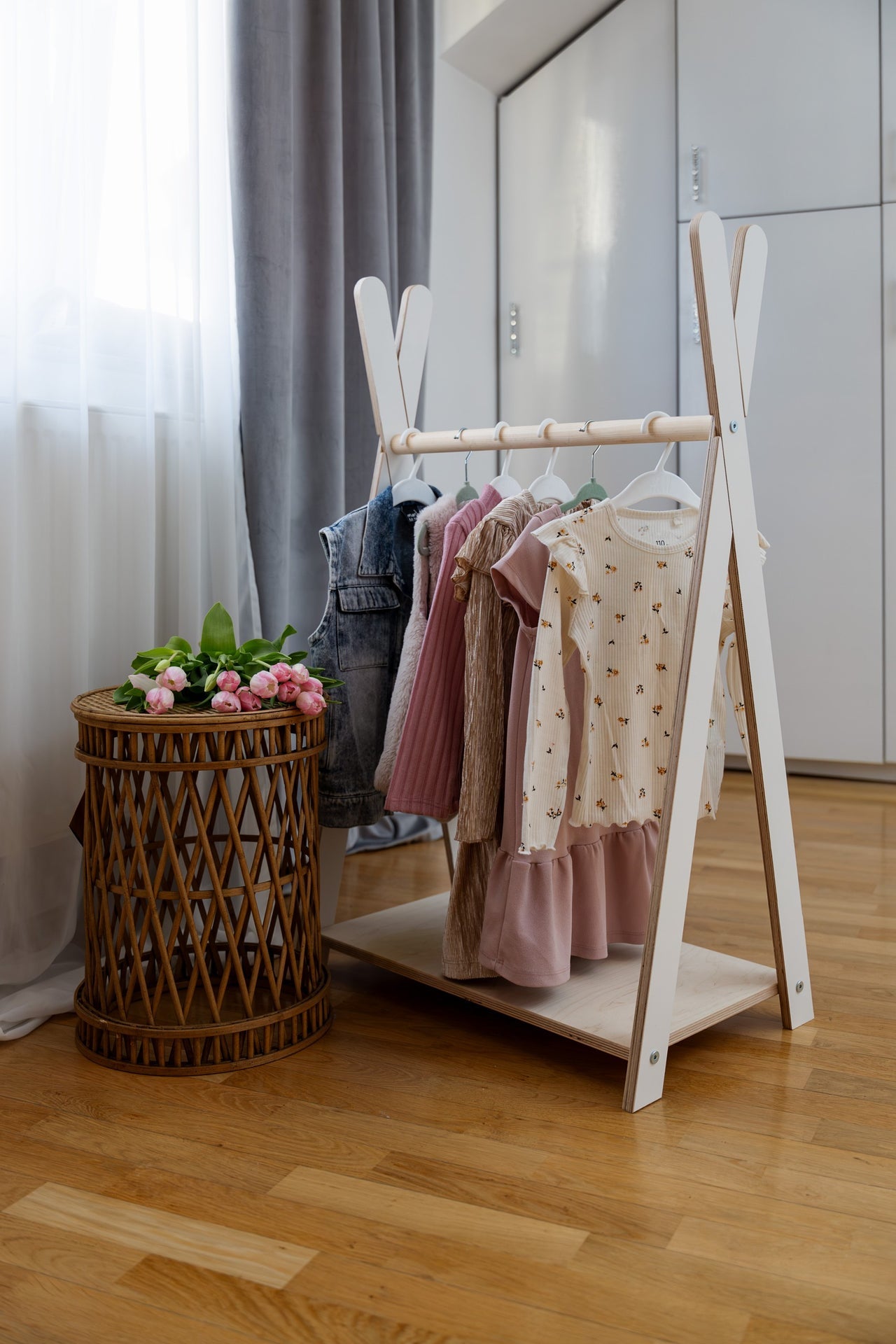Tipi Clothing Rack For Children - Small White