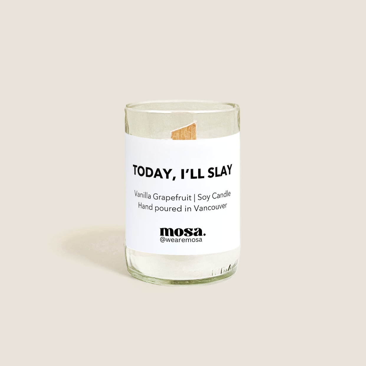 Vanilla Grapefruit Scented Soy Candle-6