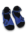 Athens Blue Leather Sandals