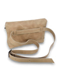 Beige Crossbody Leather Shoulder Bag