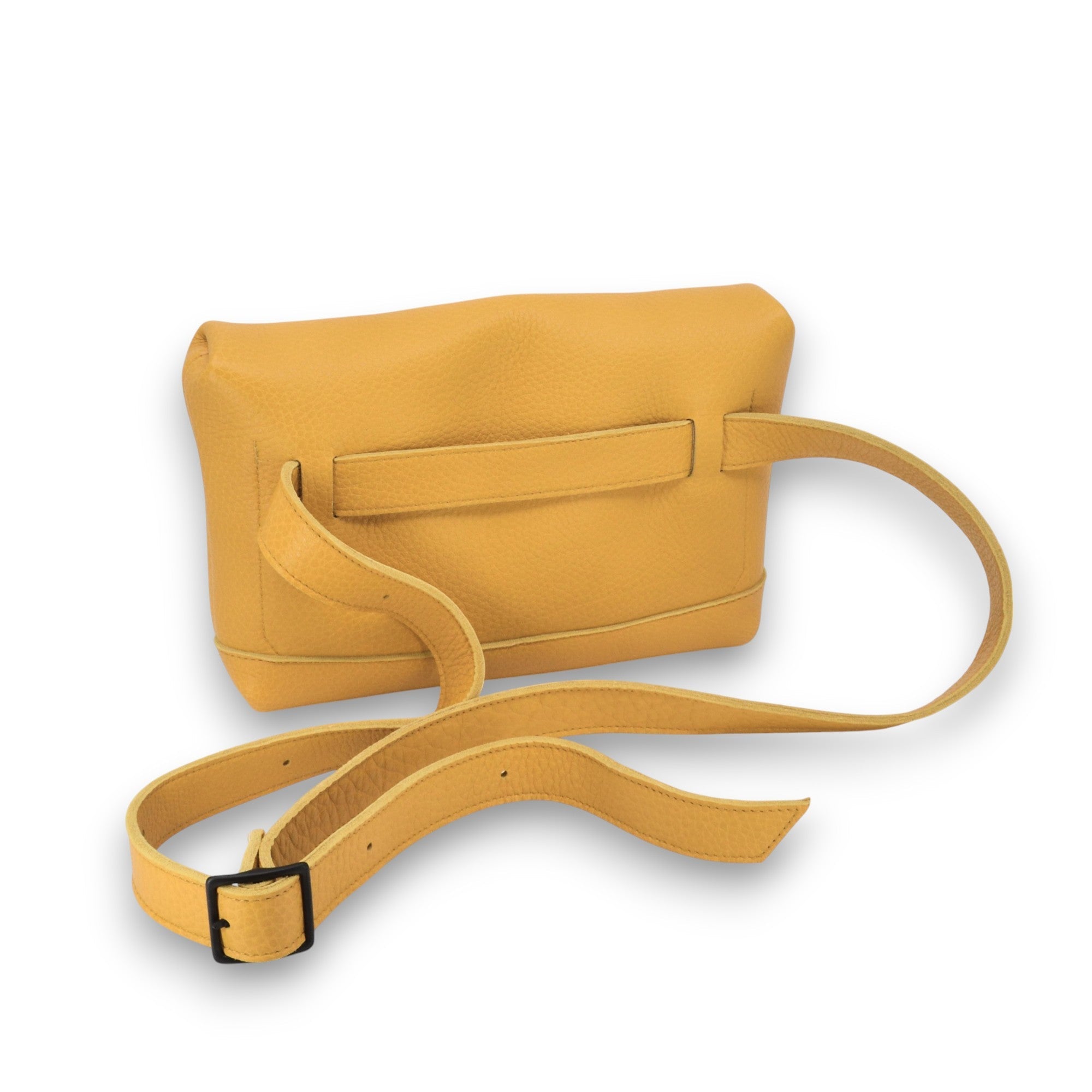 Yellow Everyday Leather Crossbody Bag