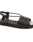 Berlin Black Leather Sandals
