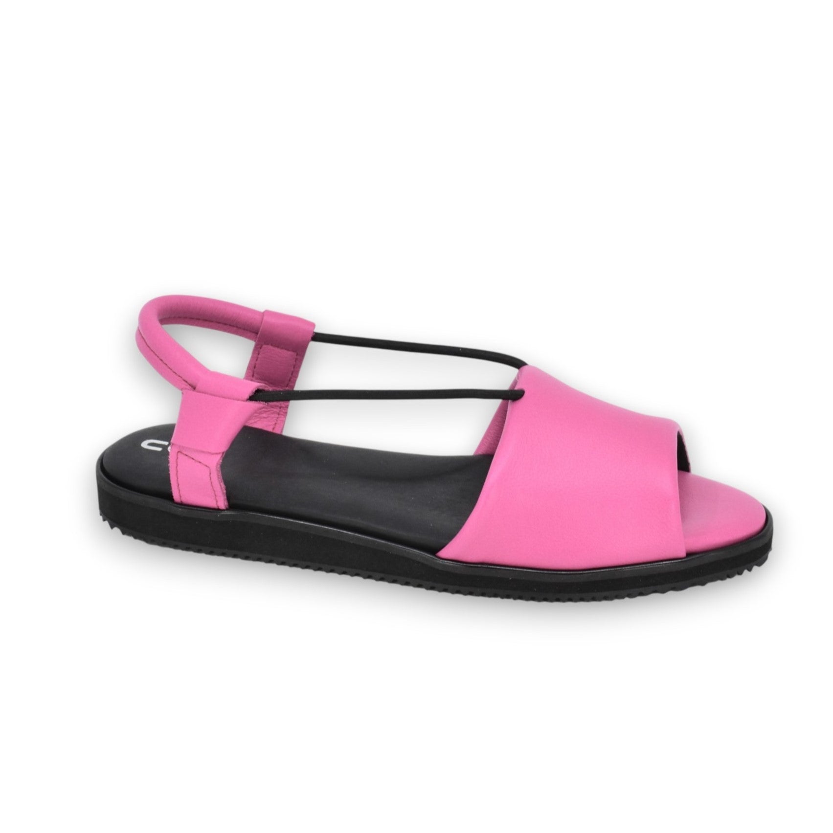 Fuchsia Leather Berlin Sandals