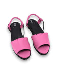 Fuchsia Leather Berlin Sandals