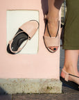 Nude Leather Sandals for Everyday Comfort