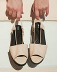 Nude Leather Sandals for Everyday Comfort