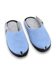 Light Blue Felt Slippers