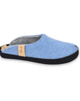 Light Blue Felt Slippers
