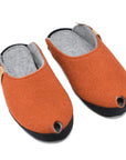 Brussels Lambswool Felt Slippers Terracotta