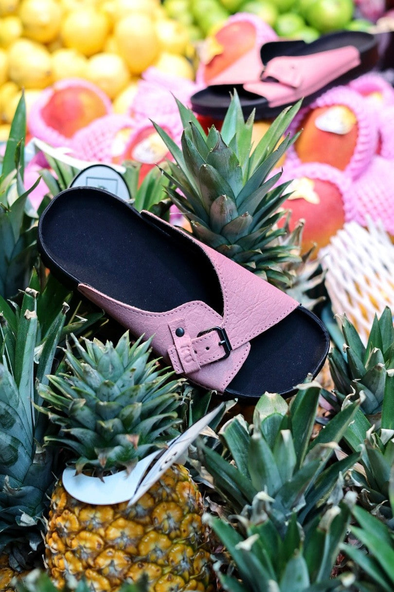 Rome Vegan Sandals in Pink