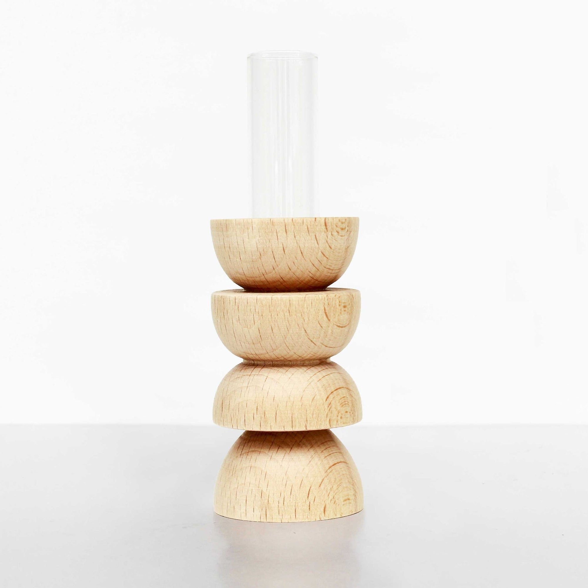 Medium Wooden Totem Vase Number Four