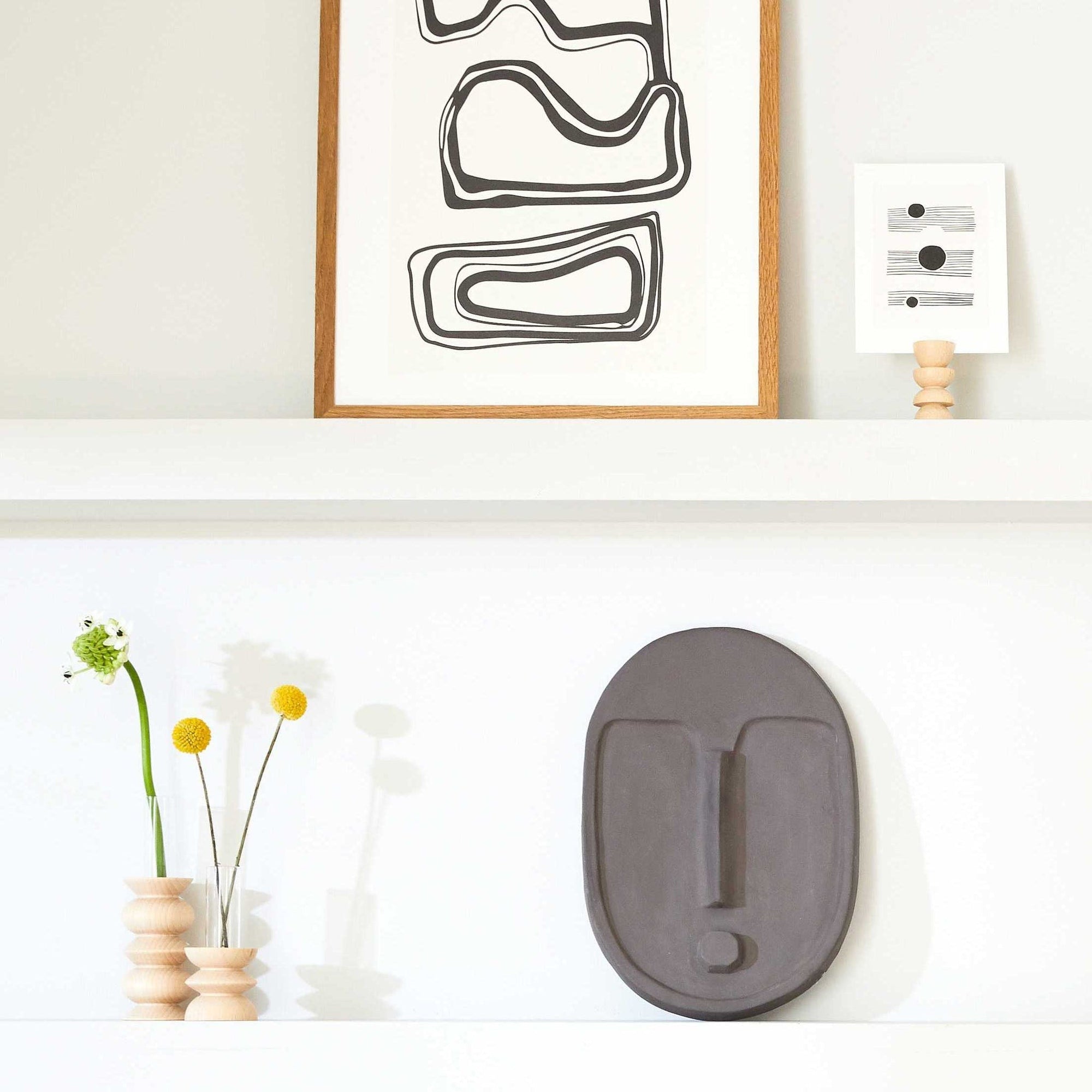 Medium Beech Wood Totem Vase