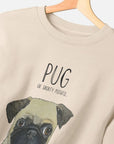 Pug Women's Oversized Sweatshirt