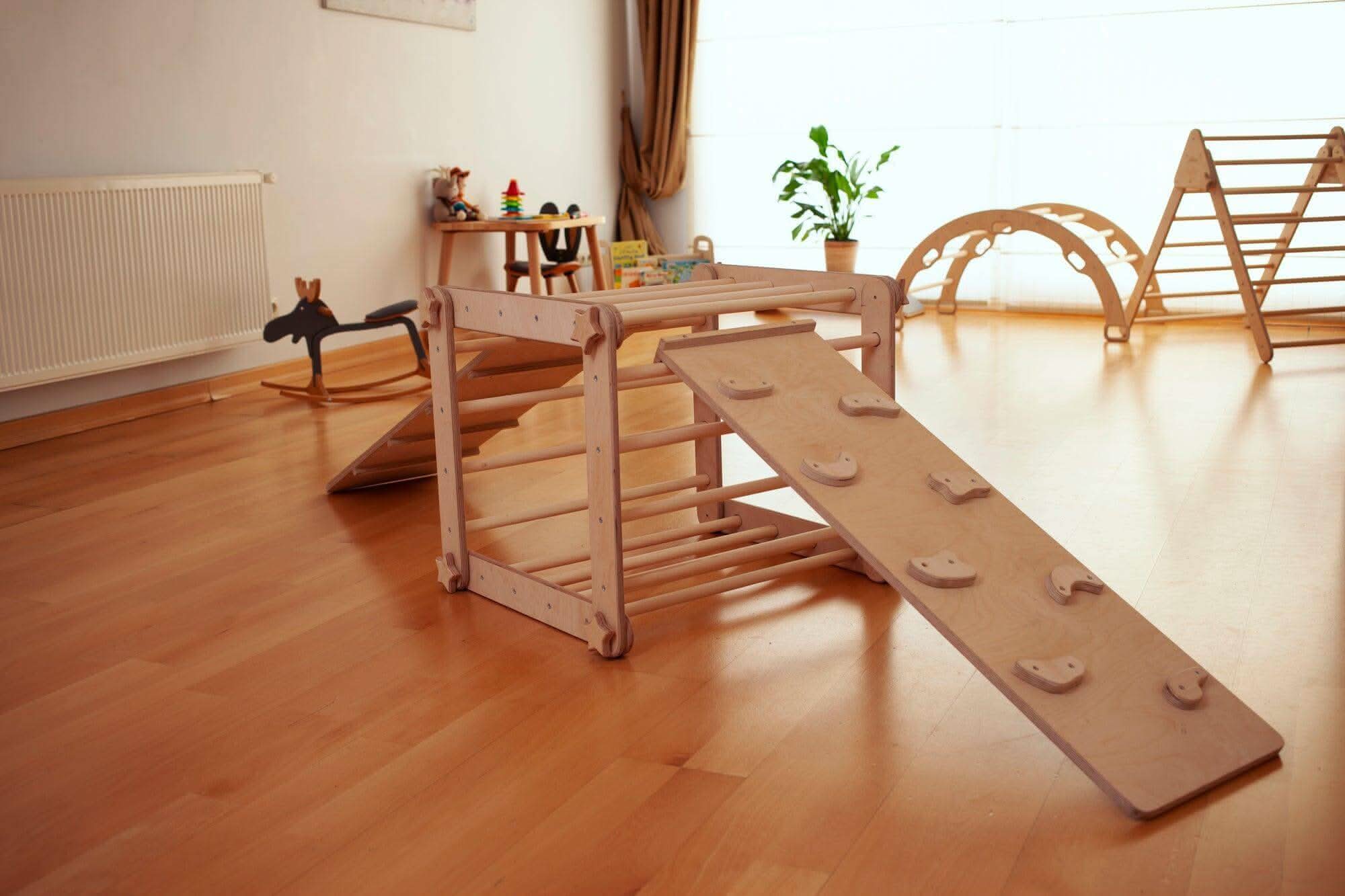 Montessori Climbing Triangle Cube with Reversible Ramp-6