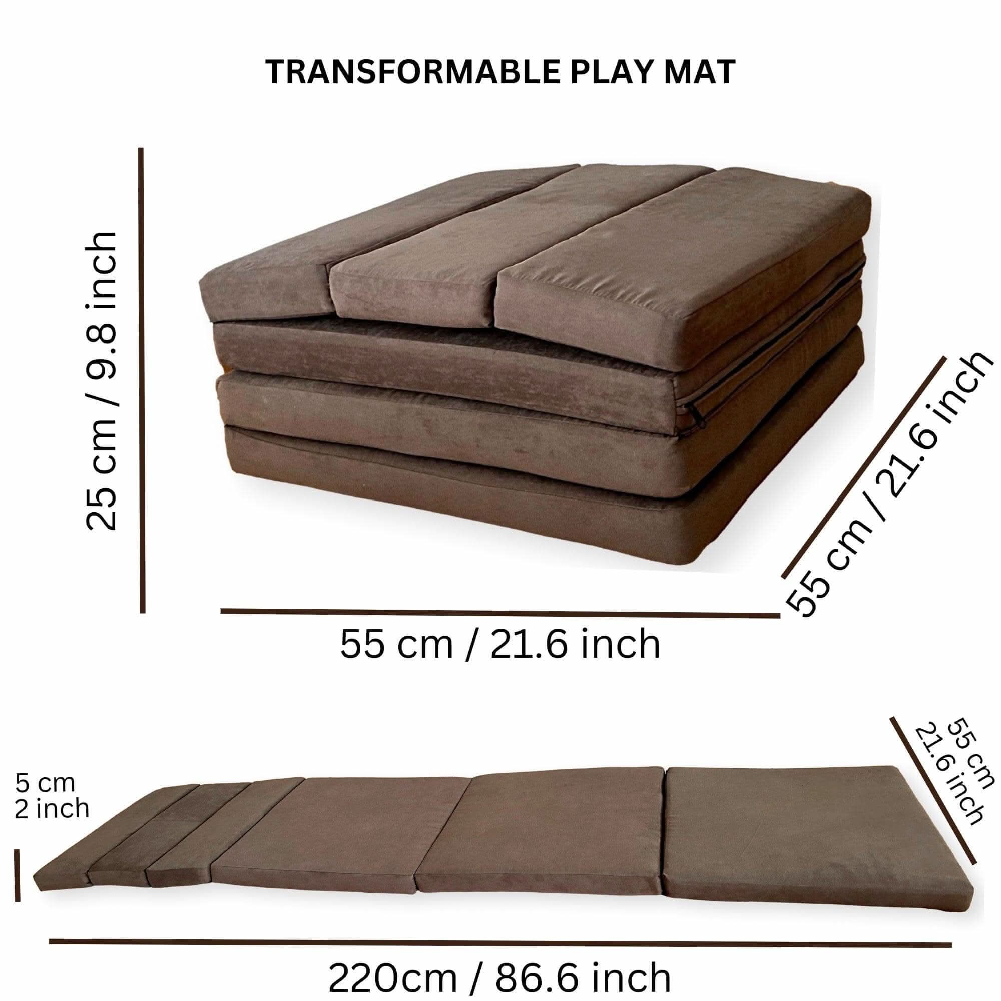 Transformable Kids Play Mat and Couch for Playtime and Relaxation-3