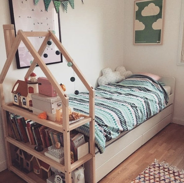 House Shaped Kids Shelf for Playful Storage