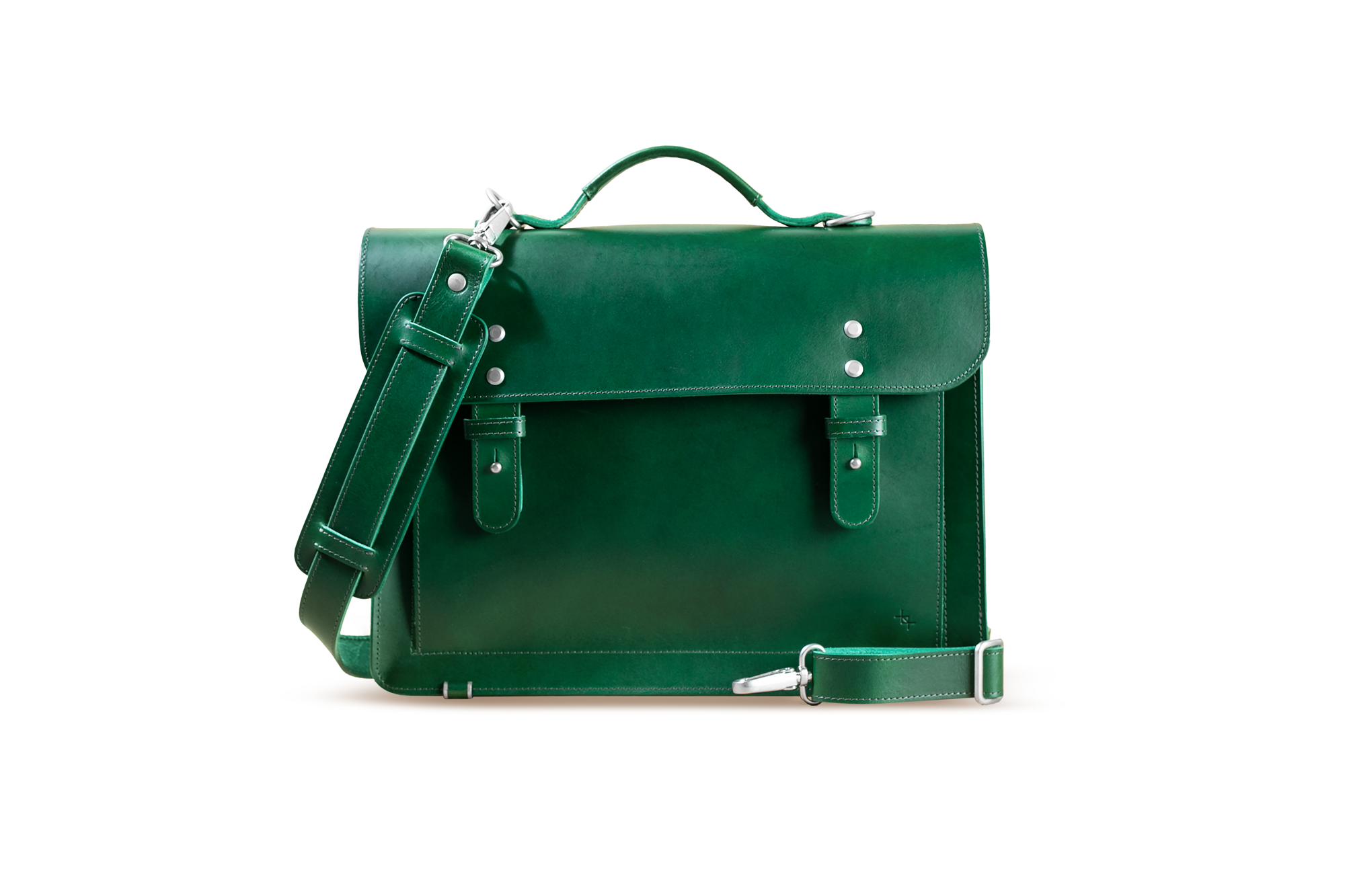Great Sack in Moss Green Leather