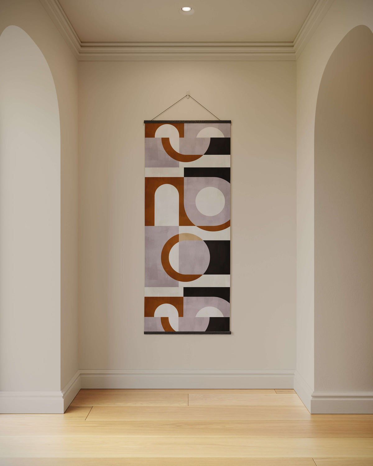 Large Retro Geometric Shape Tapestry