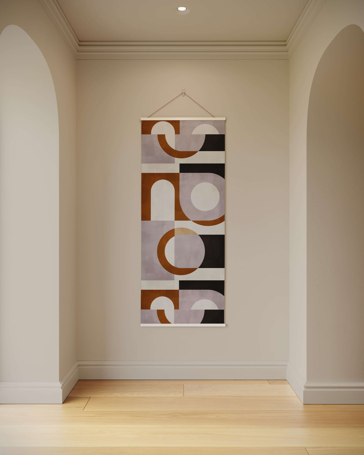 Large Retro Geometric Shape Tapestry
