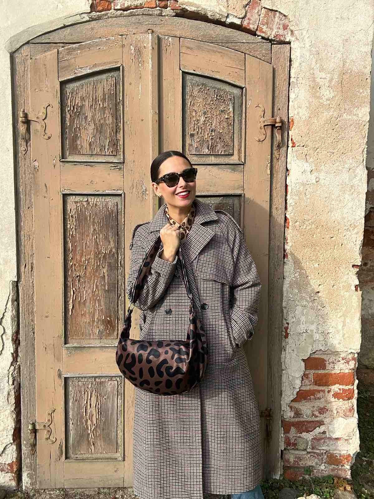 Classic Leopard Print Hobo Bag