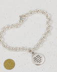 Travel Safe Compass Personalised Silver Charm