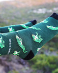 Bamboo Tree Frog Socks in Green