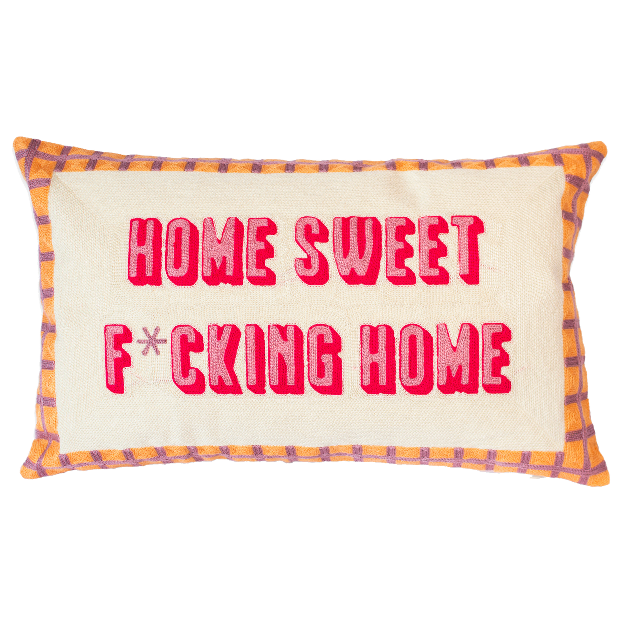 Home Sweet F*cking Home Needlepoint Pillow
