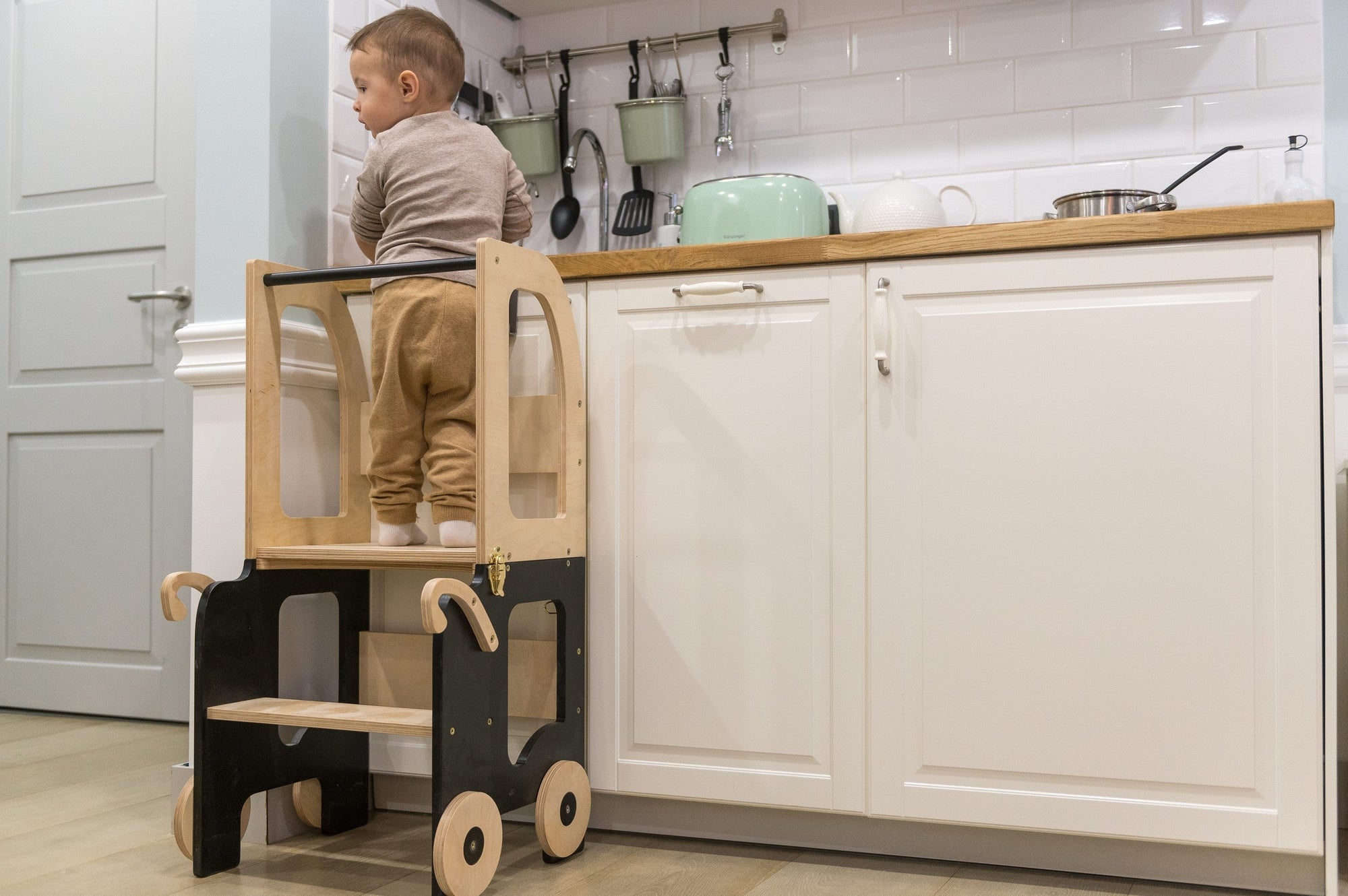Convertible Montessori Kitchen Helper Table