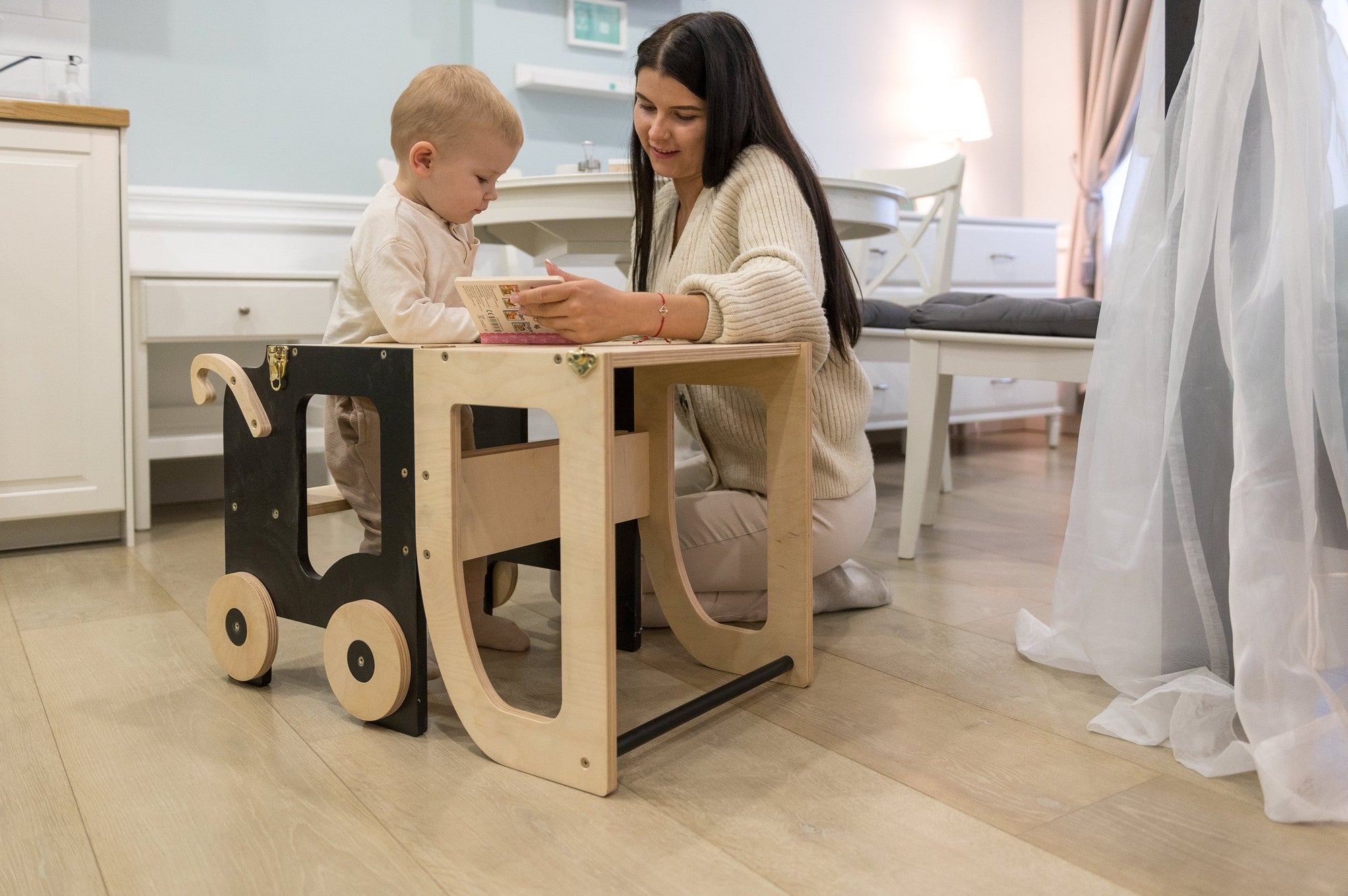 Convertible Montessori Kitchen Helper Table