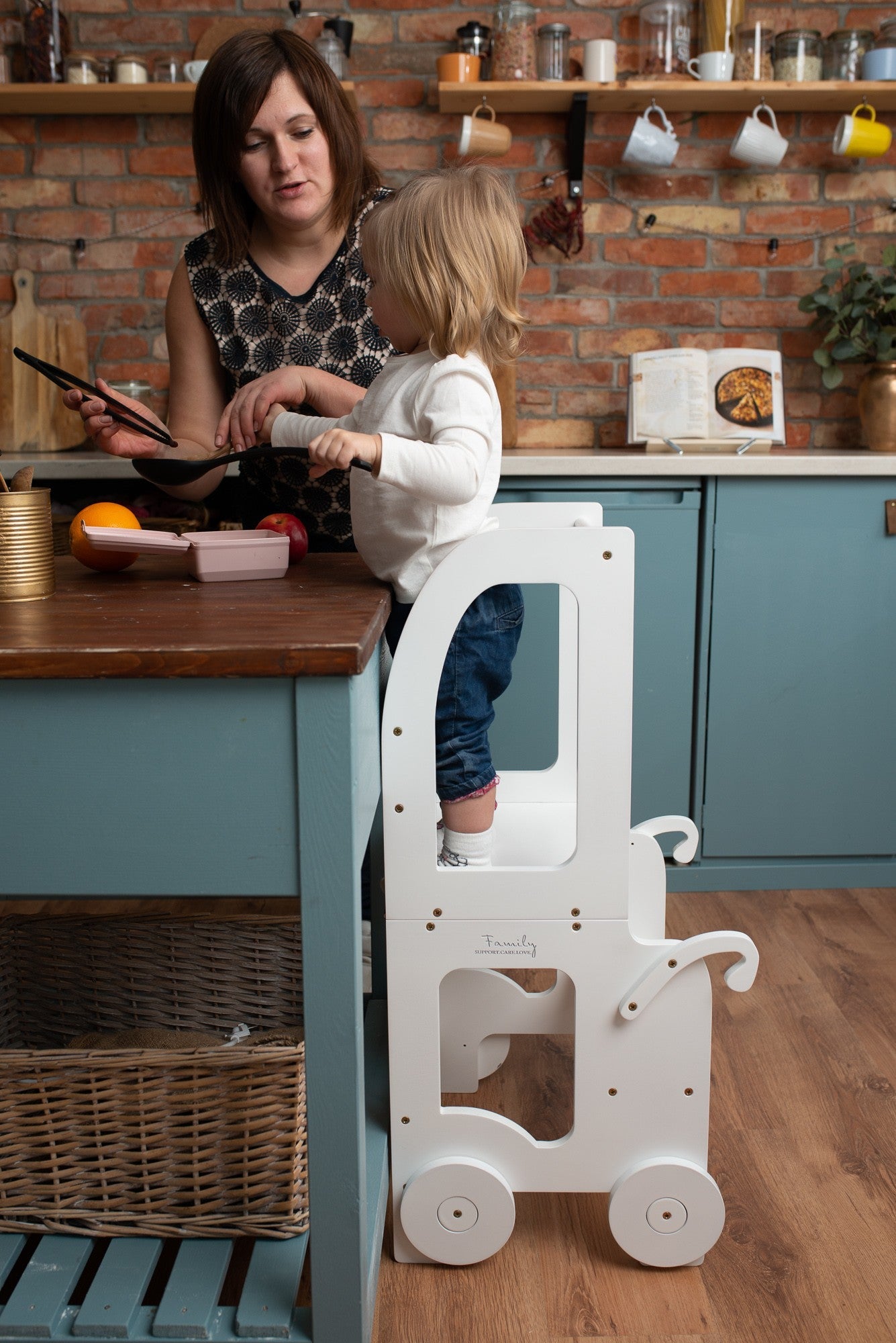 Convertible Montessori Kitchen Helper Table