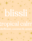 Tropical Calm Elderflower Coconut and Caramel Soy Candle 220g