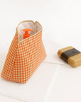 trousse de toilette vichy bio papate coton