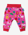 Organic Cotton Baby Pants with Fun Prints, Comfortable High Waistband, Soft GOTS-Certified Fabric for Boys and Girls by Toby Tiger at brixbailey.com