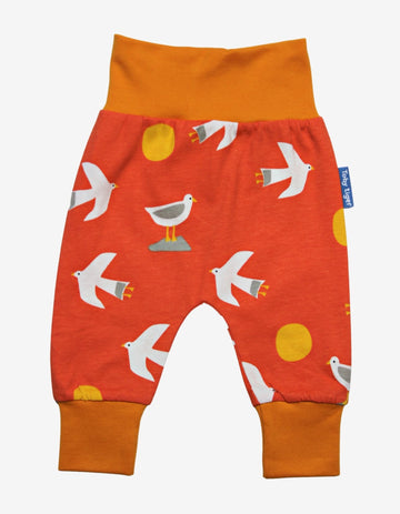 Organic Yoga Pants with Seagull Print, Comfortable and Stylish for Active Moms and Kids by Toby Tiger at brixbailey.com